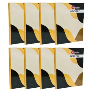 IB BASICS 555 GSM Box Index File with Lamination Legal A4 Size Assorted Color (Pack of 8)